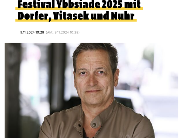 Read more about the article Pressebeitrag „Festival Ybbsiade 2025 mit Dorfer,Vitasek und Nuhr“